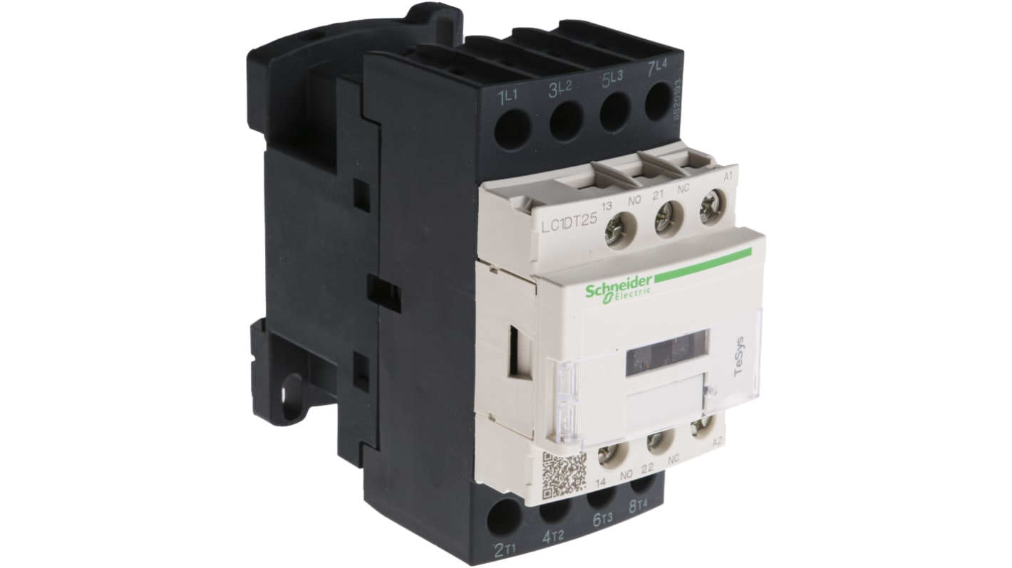 Stycznik 230 V ac Schneider Electric styki: 4 25 A 4NO Płyta, szyna Śruba LC1DT25P7