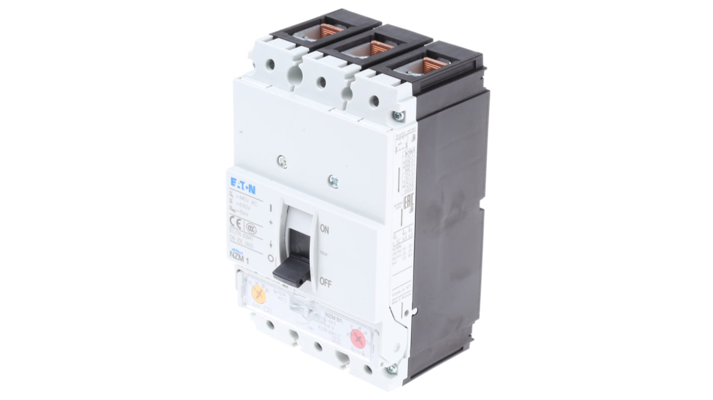 Eaton xEnergy, Leistungsschalter MCCB 3-polig, 63A / Abschaltvermögen 25 kA 440V, DIN-Hutschiene, L. 88mm