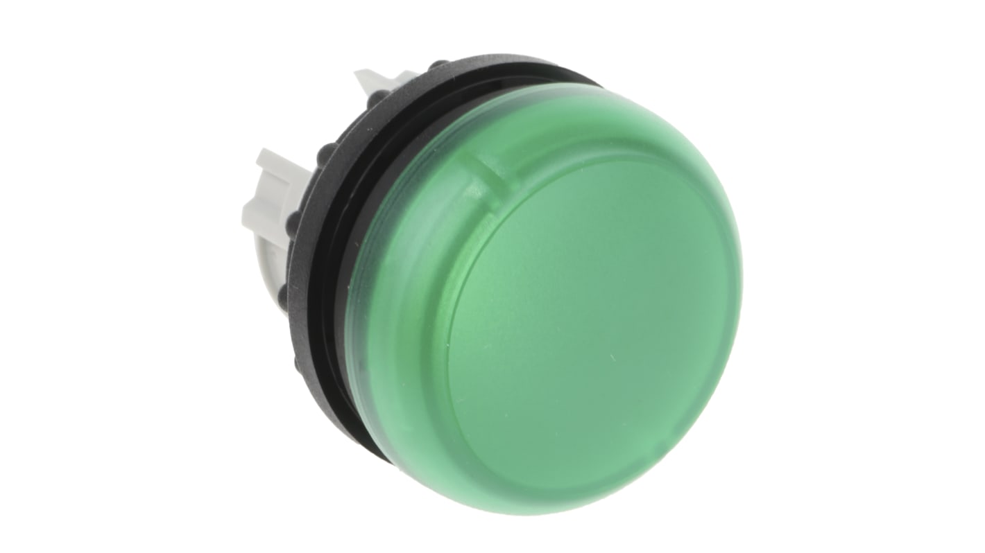 Eaton, RMQ Titan M22, Flush Mount, Rear, Surface Mount Green LED Indicator, 22mm Cutout, IP69K, Round, 12 → 30V