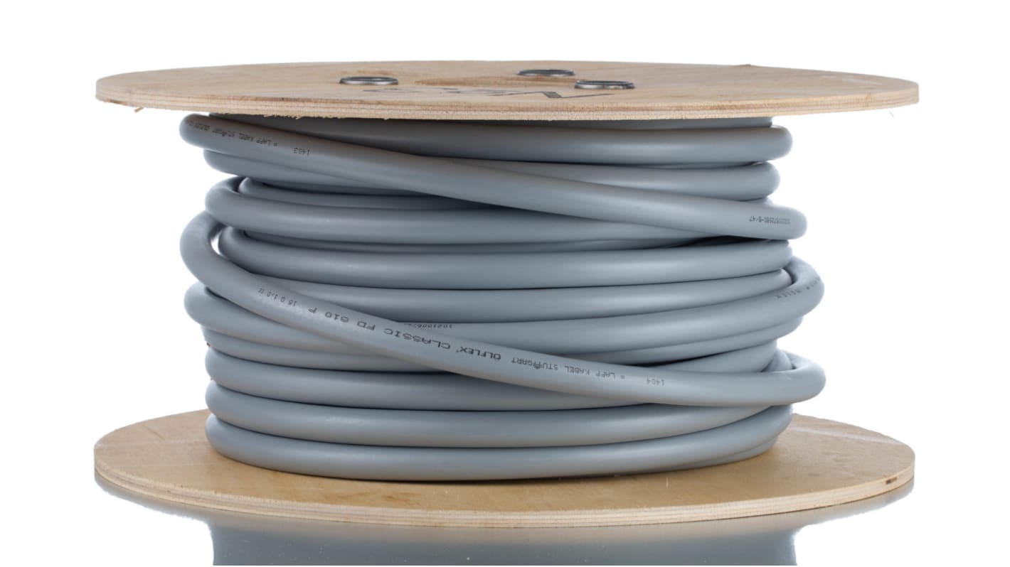 Câble de commande Lapp ÖLFLEX CLASSIC FD 500 V, 18 x 1 mm², 17 AWG, gaine PUR Gris, , 25m