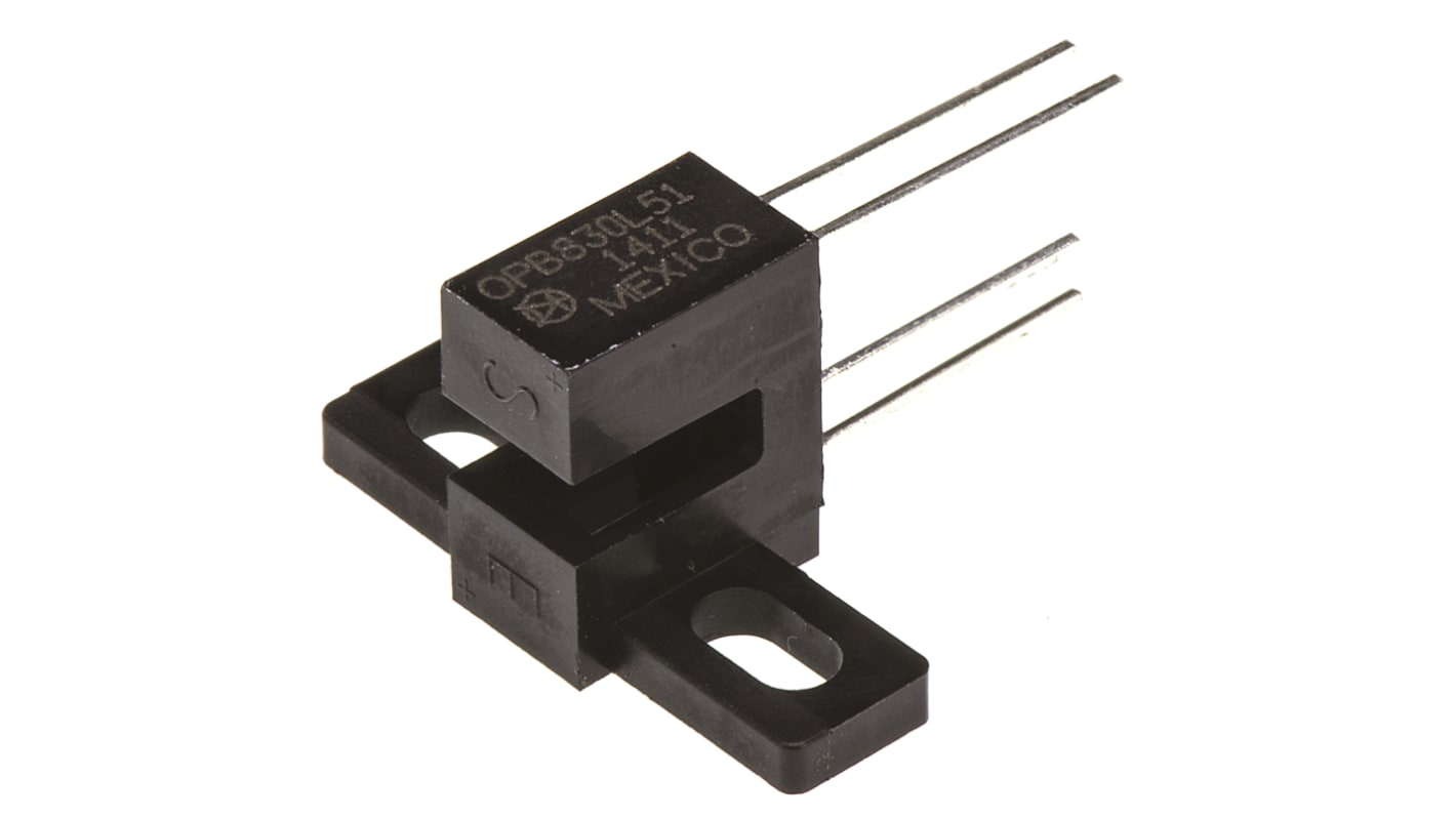 Optek 槽型光电开关, 螺丝安装, 1通道, 3.18mm槽宽, 4引脚, -40°C→+85°C, 23.75 x 12.95 x 10.54mm