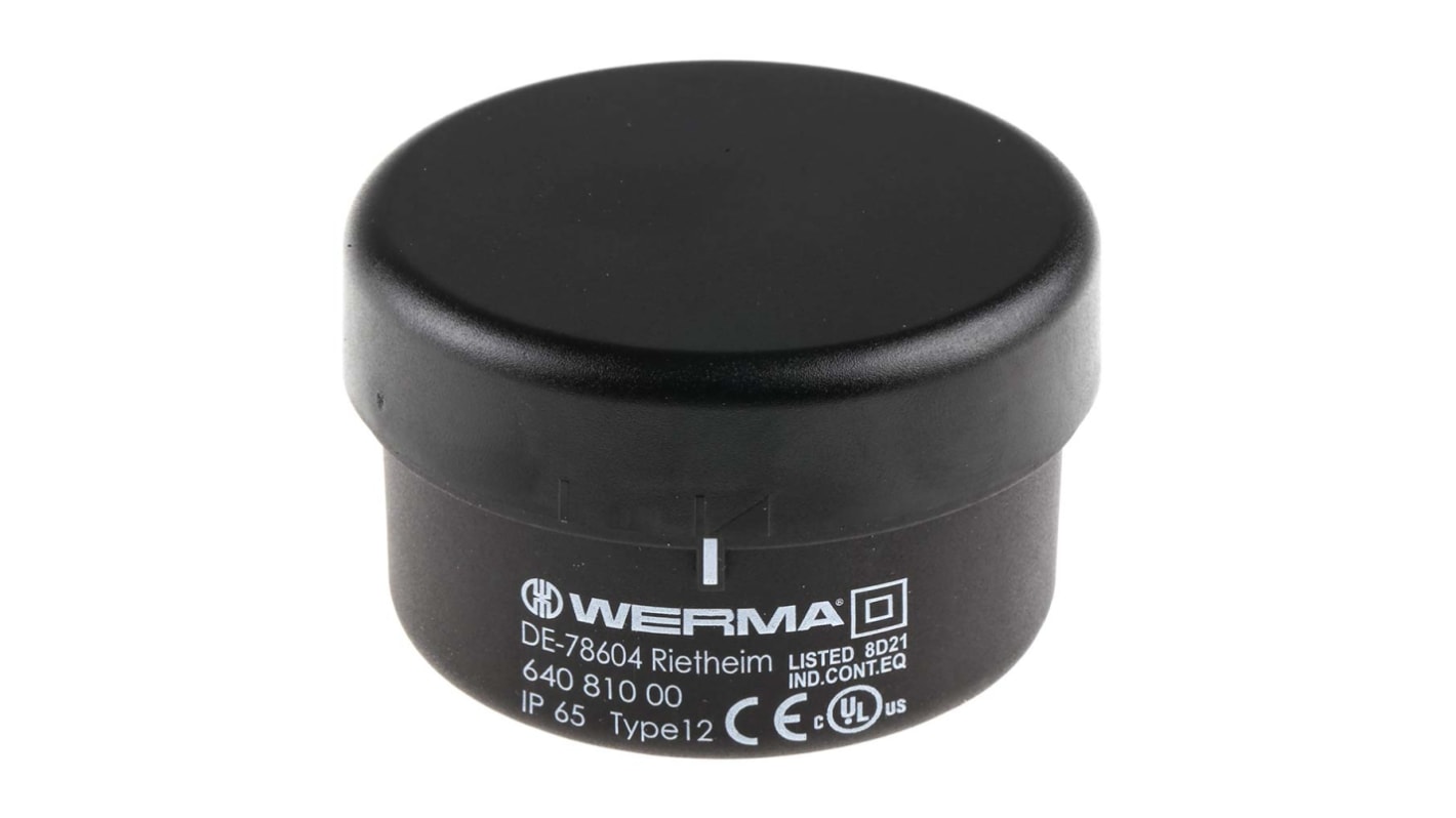 Werma 终端装置, 24 V 直流，230 V 交流电源, Φ70mm底座, 640系列