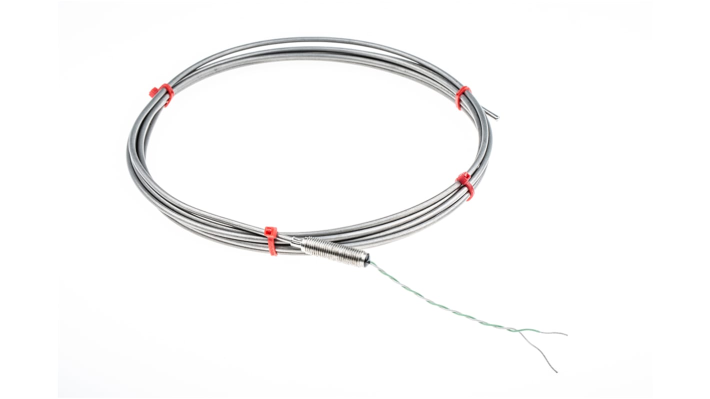 Termocoppia a isolamento minerale tipo K, Ø sonda 3mm, lungh. sonda 3m, +1100°C