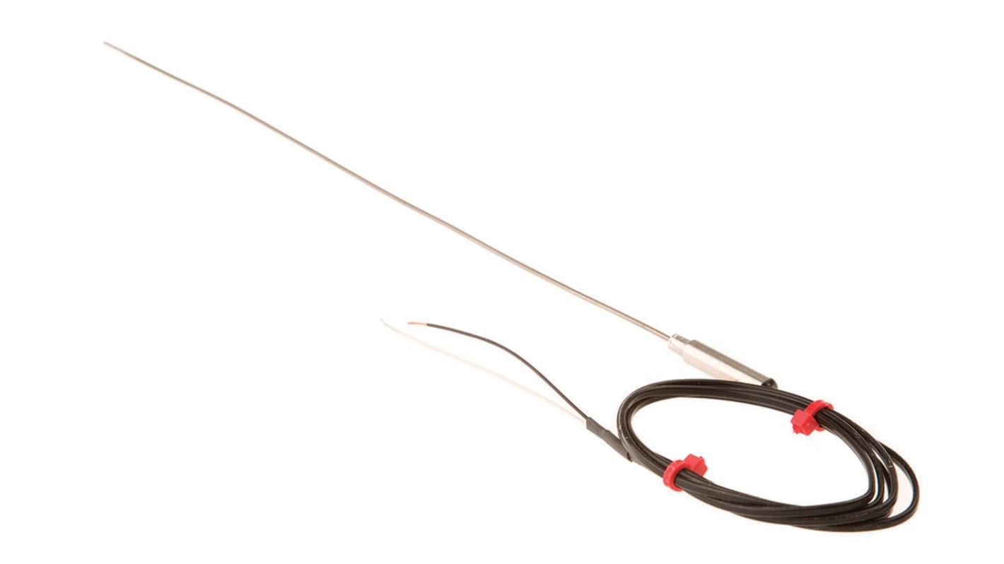 Termočlánek s minerální izolací 1m kabel typ J Nerezová ocel 250mm sonda na +760°C IEC, V souladu s RoHS RS PRO