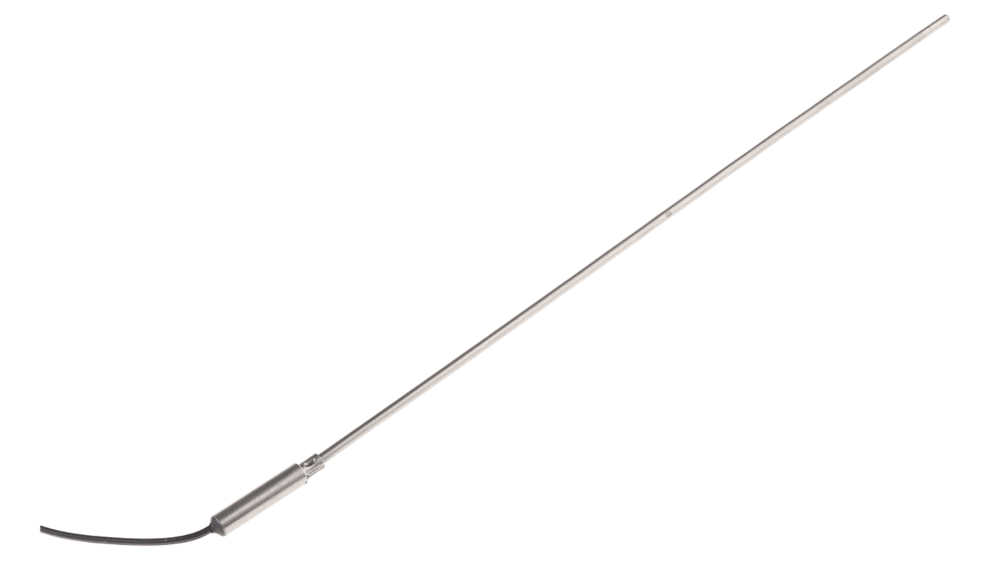 RS PRO J型矿物绝缘热电偶, 探头Φ3mm x 250mm, 可测+760°C, 线长1m, 裸线尾线接端, 不锈钢探头