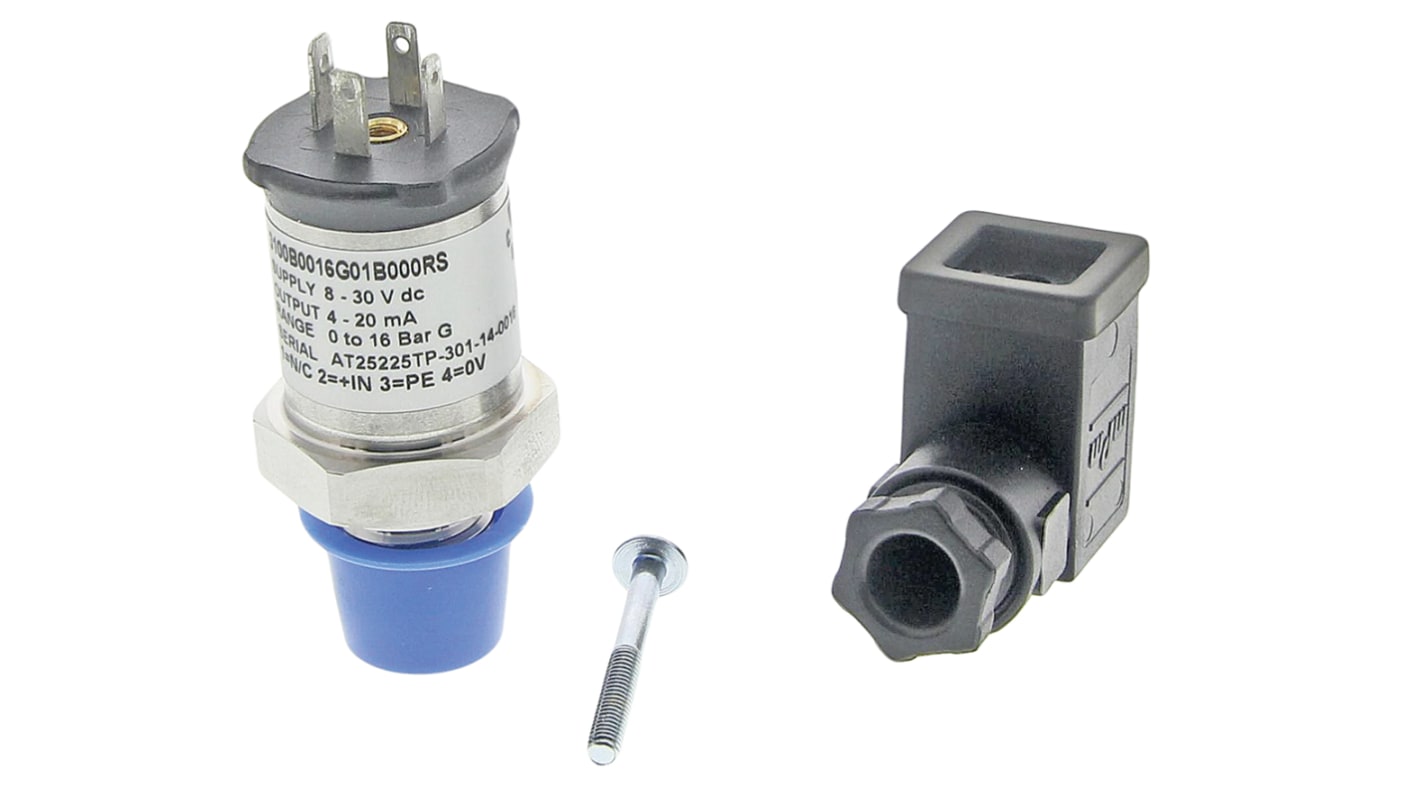 Gems Sensors Gauge for Various Media Pressure Sensor, 16bar Max Pressure Reading , 8 → 30 V dc, G1/4, IP65