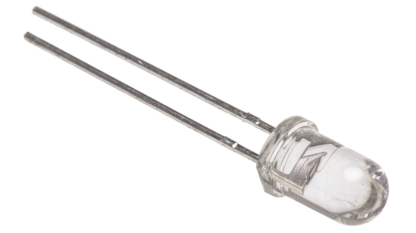 Kodenshi IR-Diode, 5 mm (T-1 3/4), 940nm, 80mW/sr, 20°, 2-Pin, Durchsteckmontage