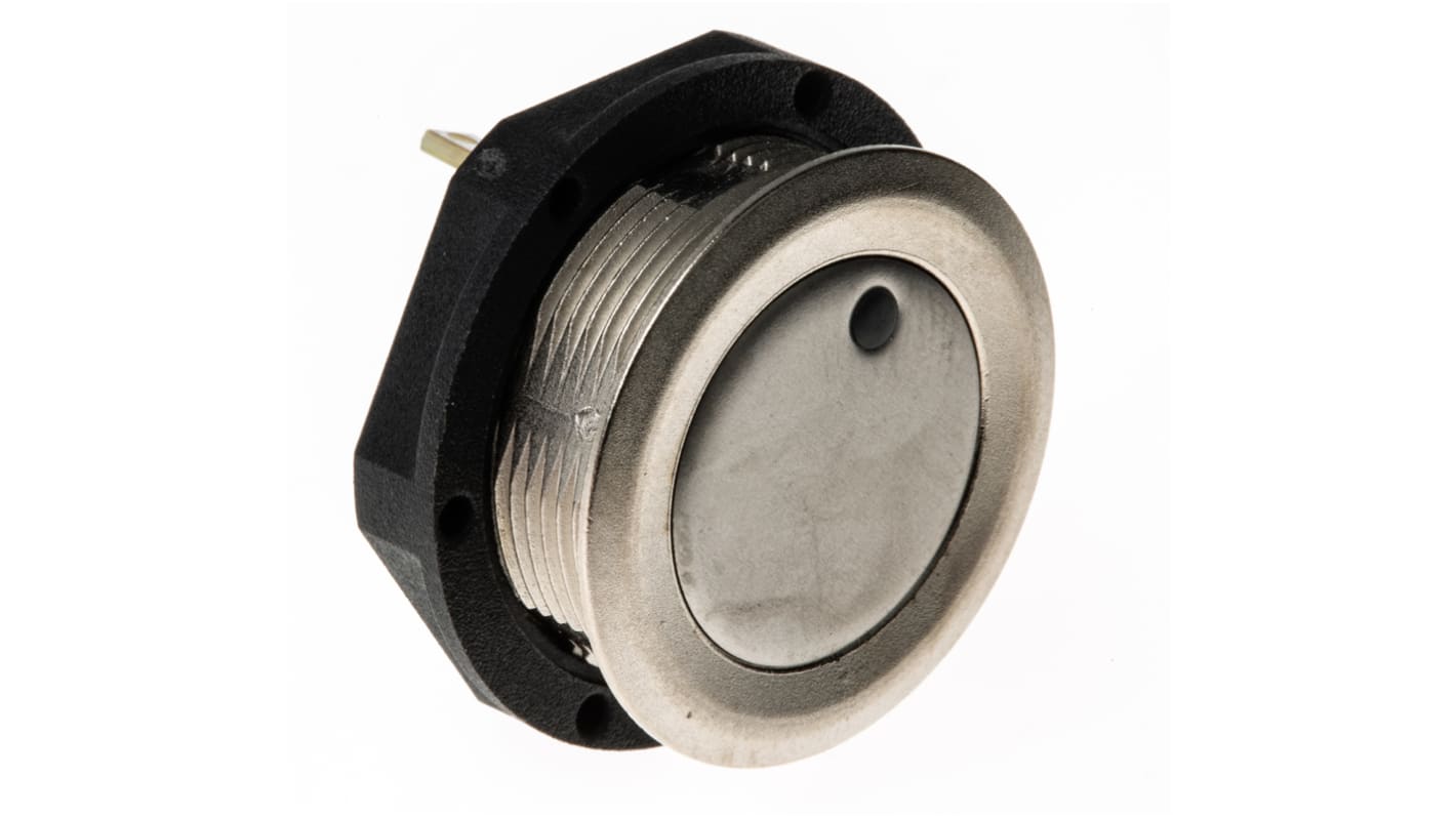 Interruttore a pulsante Schurter, Momentaneo, SPST, luminoso, 125 mA a 48 V c.c. Montaggio a pannello