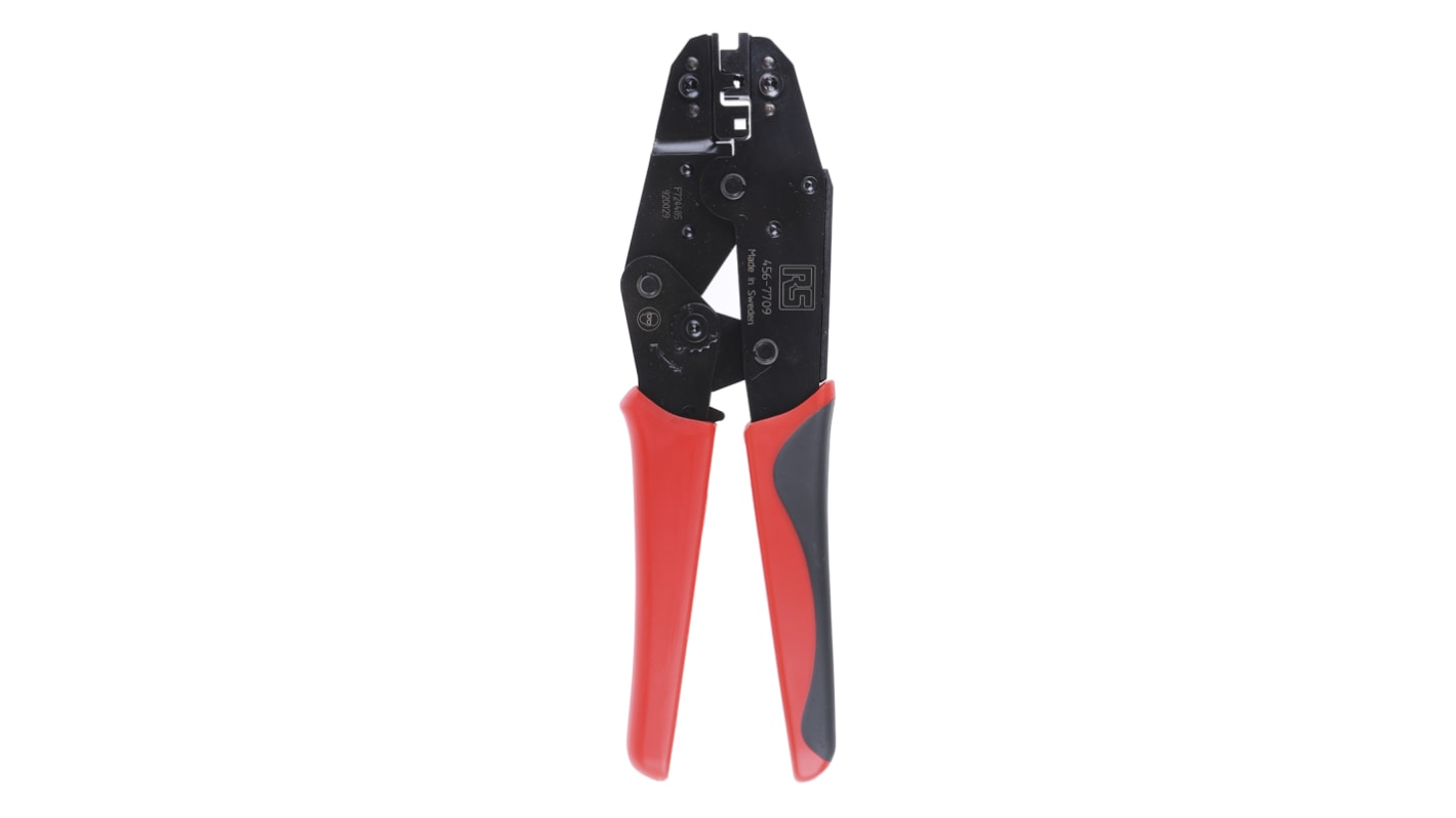 RS PRO Hand Ratcheting Crimp Tool for Flag Shoe Flat Connectors, 0.75 → 2.5mm² Wire