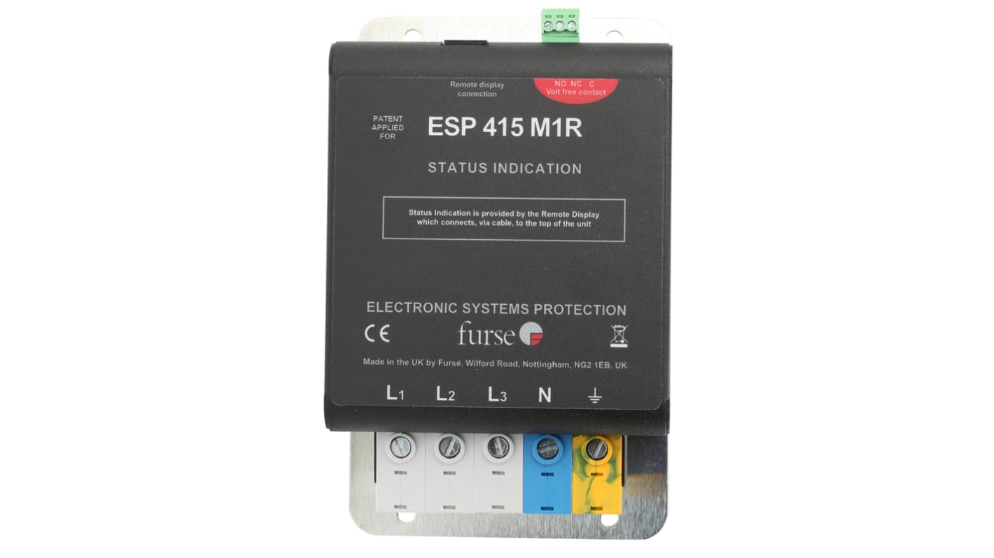 WJ Furse, ESP M1 Surge Suppressor Unit 280 V Maximum Voltage Rating 6.25kA Maximum Surge Current Mains Surge Protector