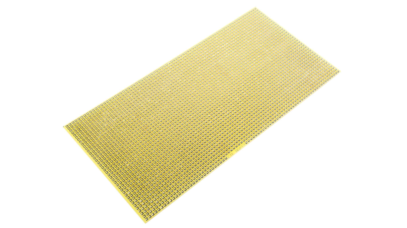 CIF Single Sided Matrix Board FR4 1mm Holes, 2.54 x 2.54mm Pitch, 200 x 100 x 1.6mm