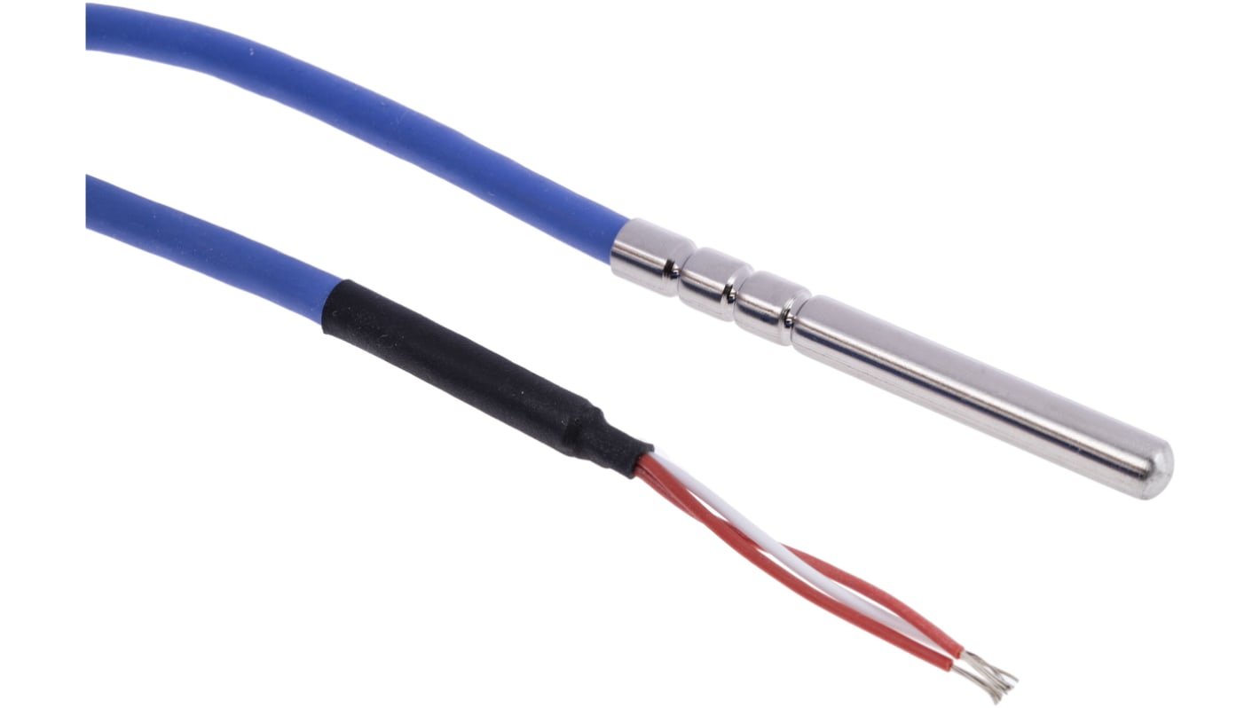 RS PRO PT100温度传感器 RTD温度传感器, 探头Φ6mmx60mm, -20°C∼+200°C