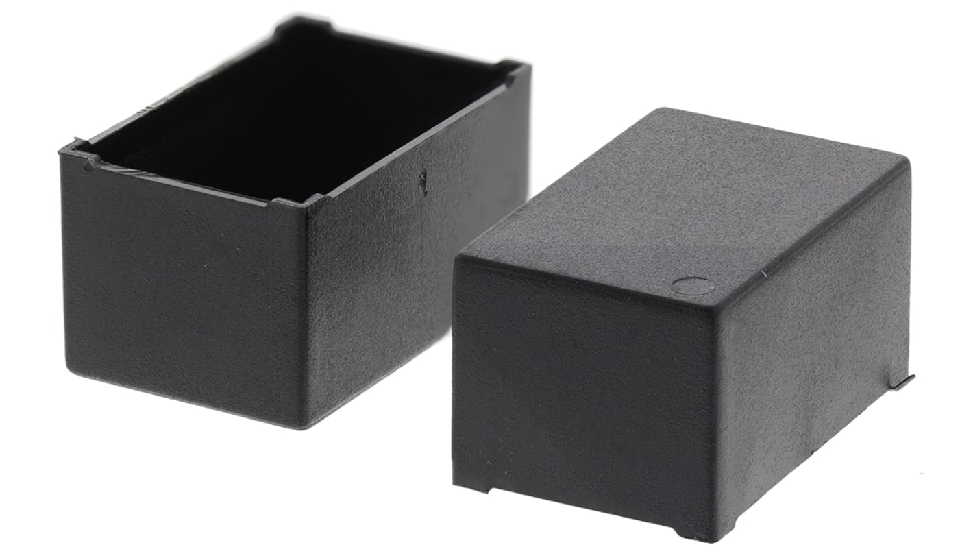 CAMDENBOSS ABS密封盒, 外部尺寸22 x 14 x 9mm, 壁厚0.5mm, 最高工作温度+94°C, 黑色