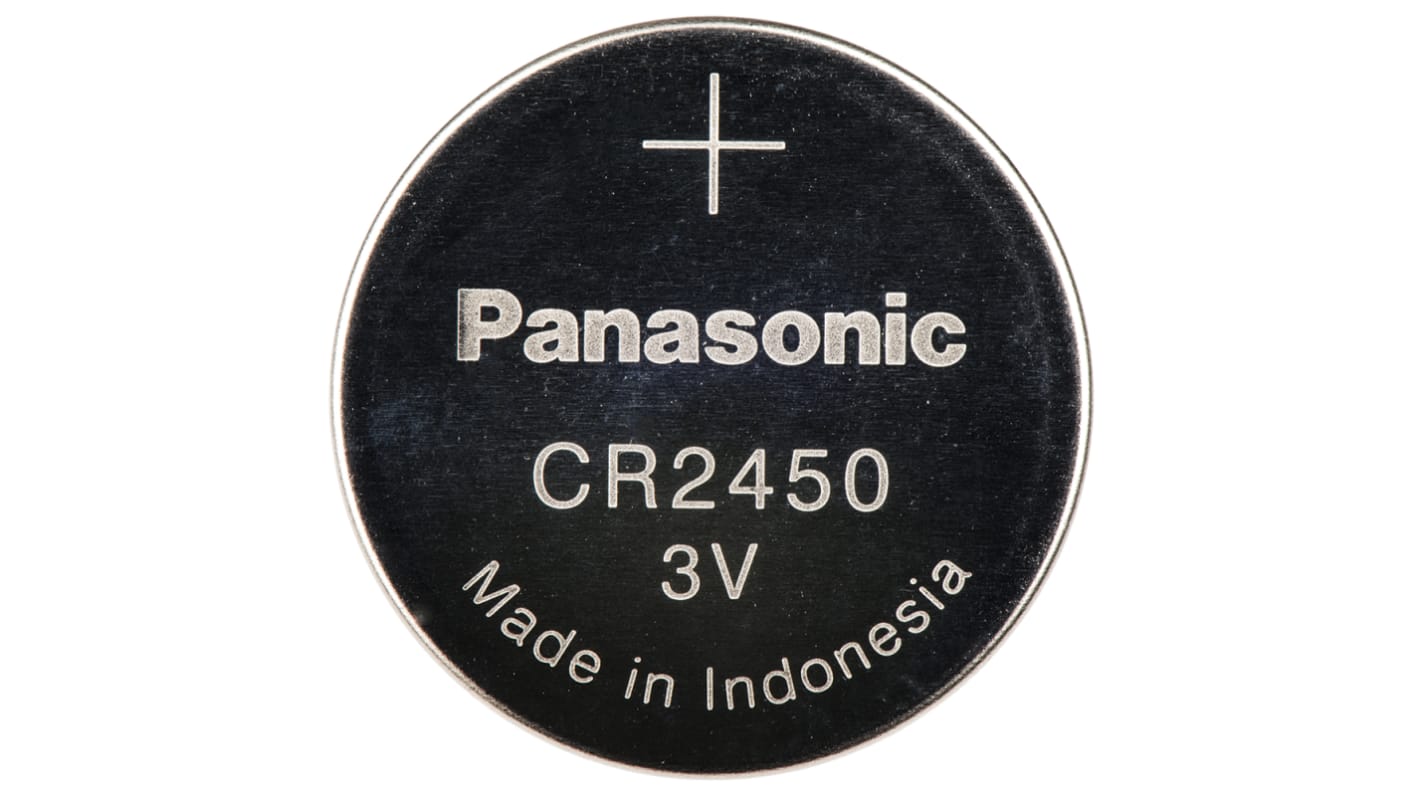 Panasonic コイン電池, マンガン酸リチウム電池, 3V CR-2450/BN | RS