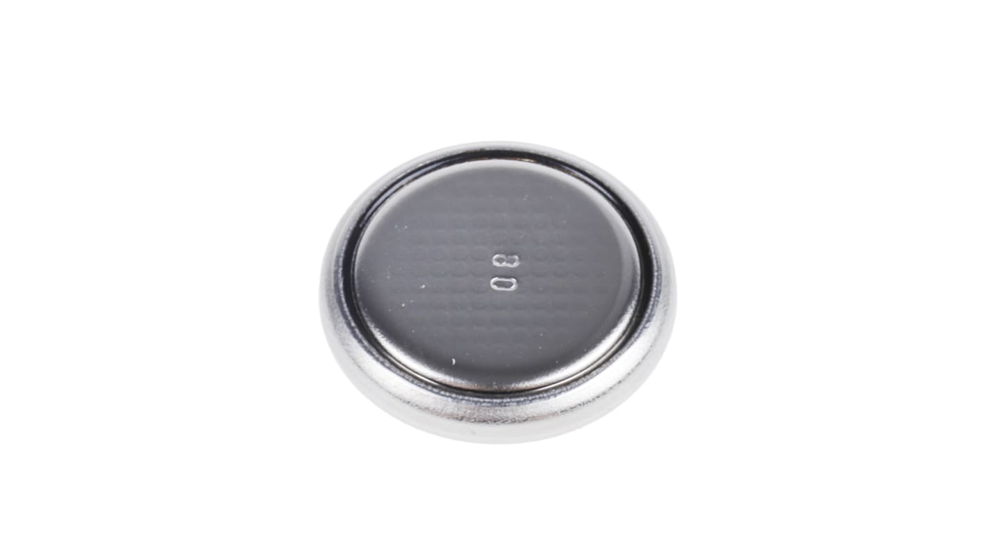 Panasonic CR1220 Button Battery, 3V, 12.5mm Diameter