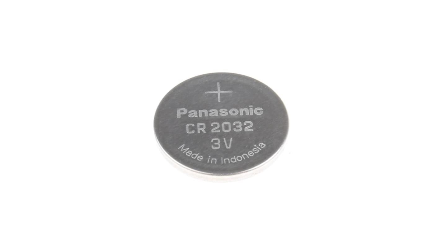 Panasonic CR2032, LiMnO2 Knopfzelle Ø 20mm, 3V / 220mAh