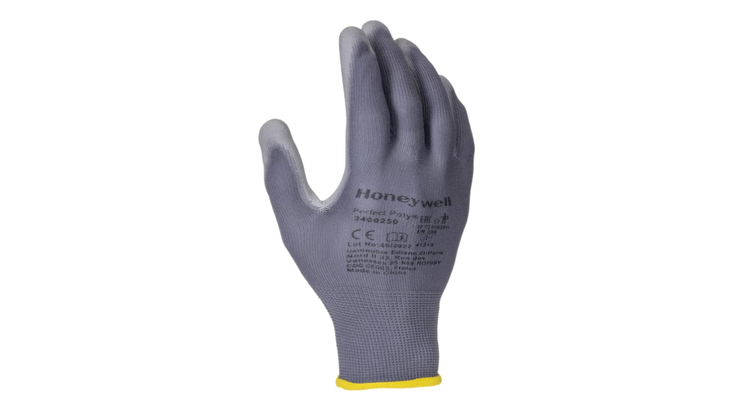 Honeywell Safety Grey Polyamide General Purpose Work Gloves, Size 8, Polyurethane Coating