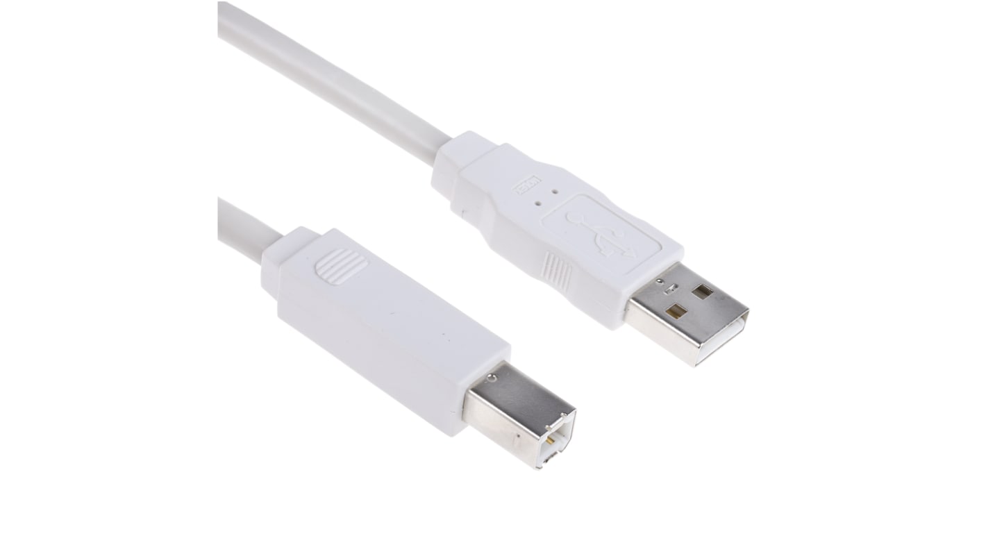 Molex USB 2.0, Male USB A to Male USB B, 5m
