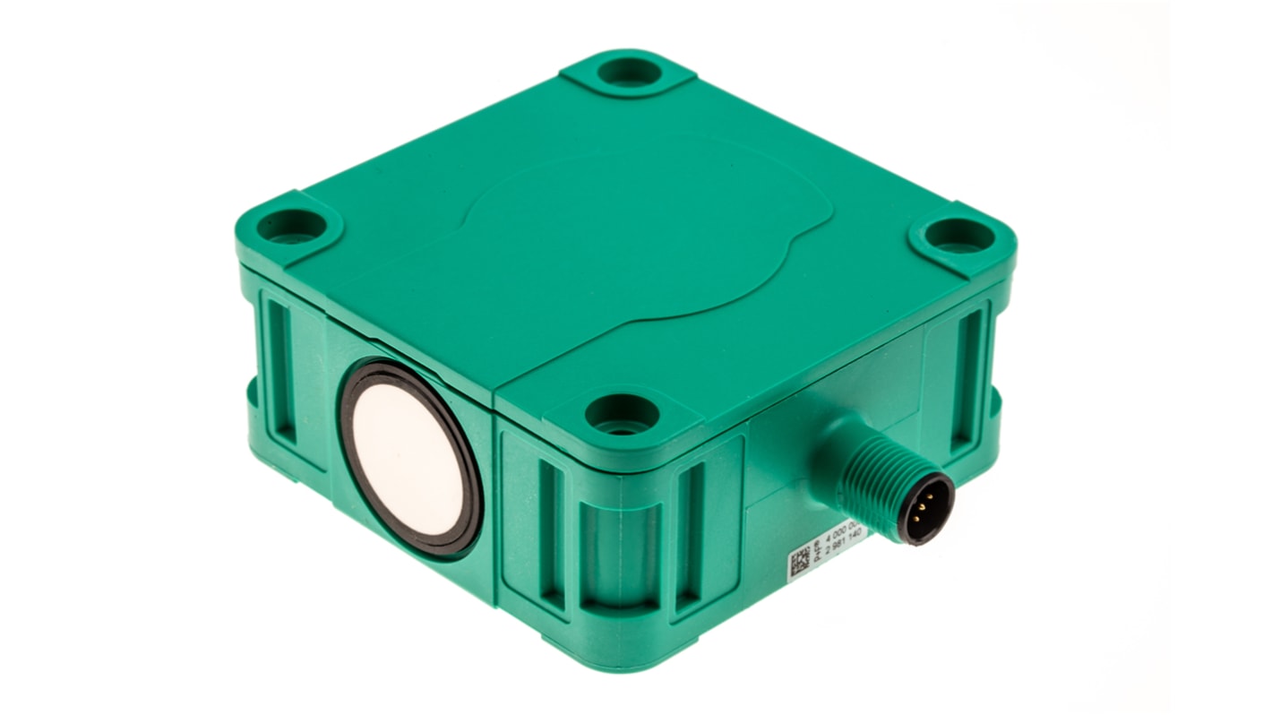 Sensor de proximidad Pepperl + Fuchs, alcance 60 → 2.000 mm, salida Analógico, 10 → 30 Vdc, IP54