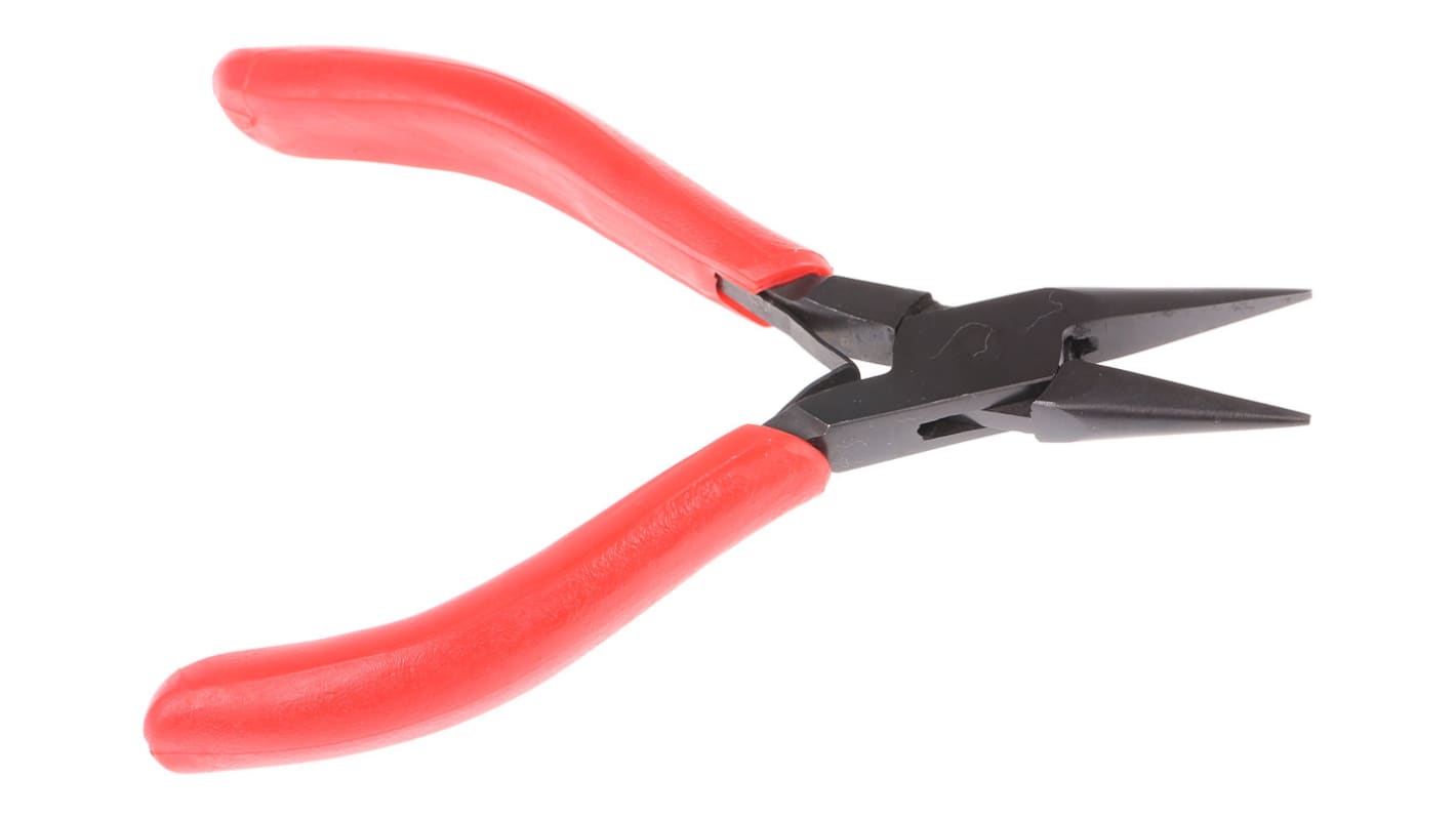 RS PRO Long Nose Pliers, 120 mm Overall, Straight Tip, 22mm Jaw