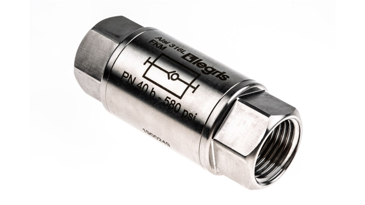 4890 21 21 | Legris 逆止弁 1/2インチ 40バール ステンレス鋼 | RS 4890 21 21 | Legris 逆止弁 1/2インチ 40バール ステンレス鋼 | RS