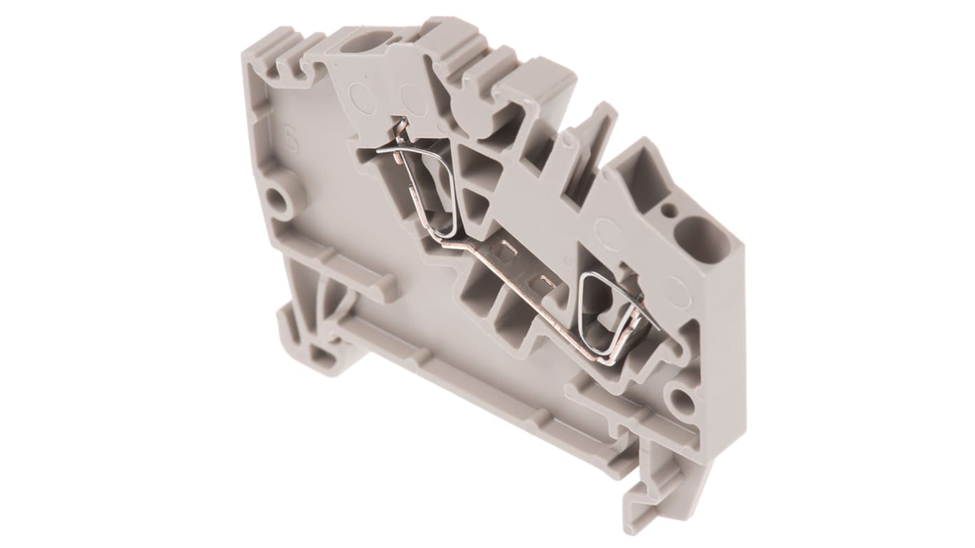 Weidmuller 1772060000 ZDU Series Beige, 2.5mm², Single-Level, Clamp Termination