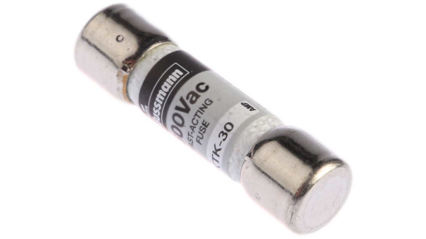 Eaton 30A Finsikring, Reaktionshastighed: F, 600V ac, 10 x 38mm
