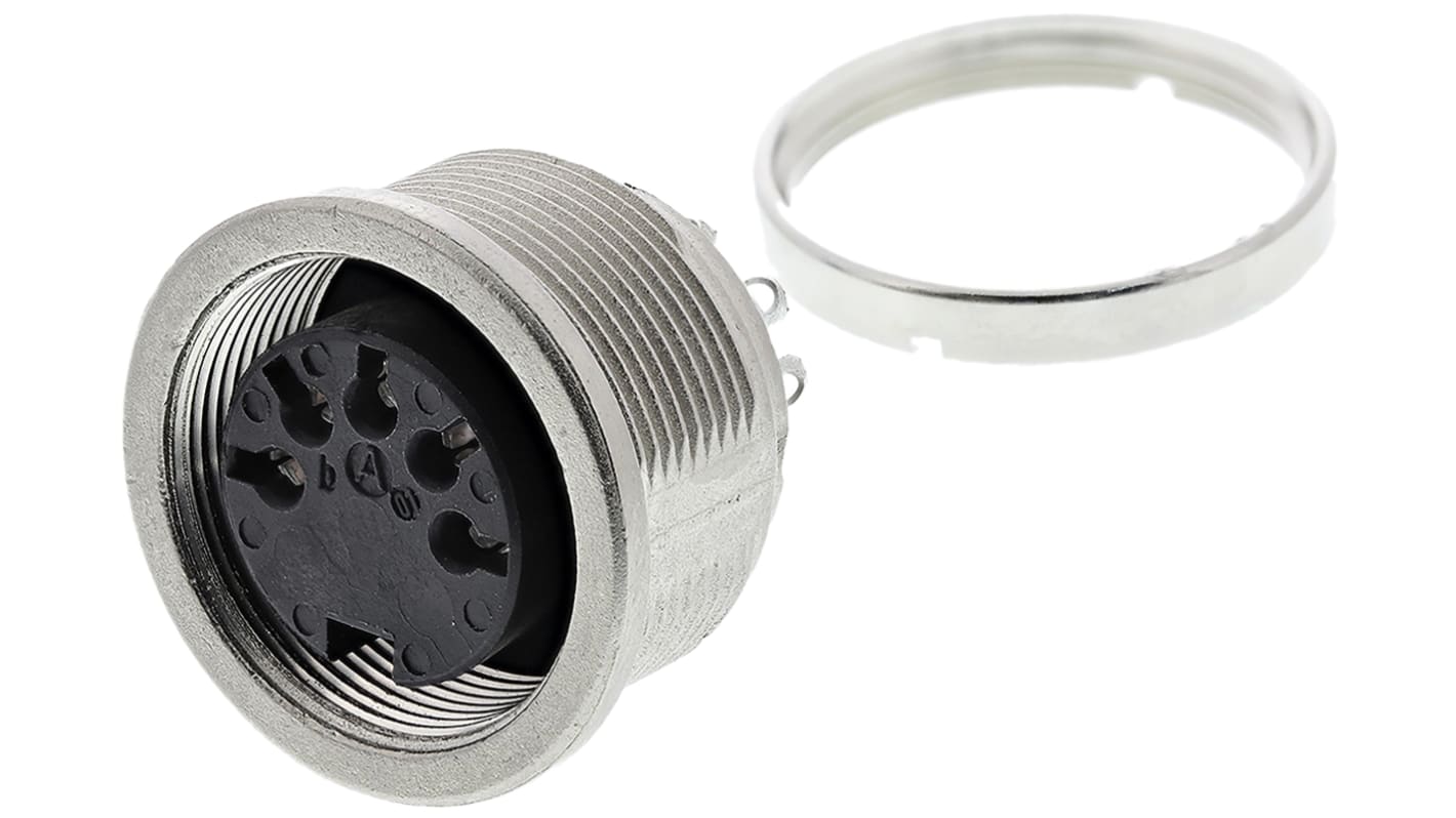 Amphenol C 091 D Series, 5 Pole Din Socket Socket, 5A, 100 V ac/dc