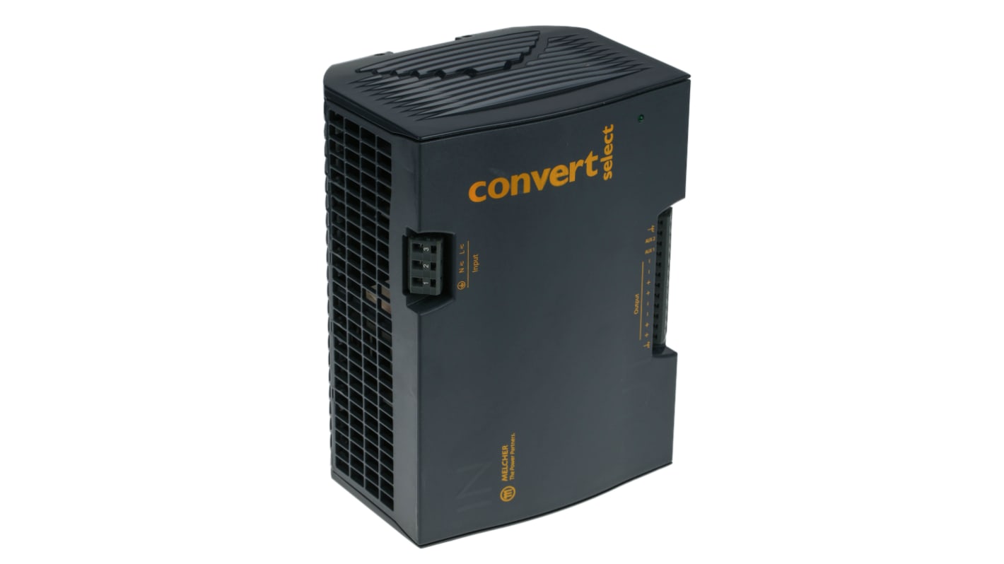 BEL POWER SOLUTIONS INC 开关模式导轨电源, 24V 直流 20A输出, 500W, 85 → 264 V ac / 90 → 350V 直流输入, 单相, LXN系列