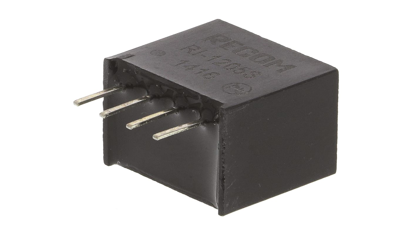 Recom RI DC-DC Converter, 5V dc/ 400mA Output, 10.8 → 13.2 V dc Input, 2W, Through Hole, +85°C Max Temp -40°C