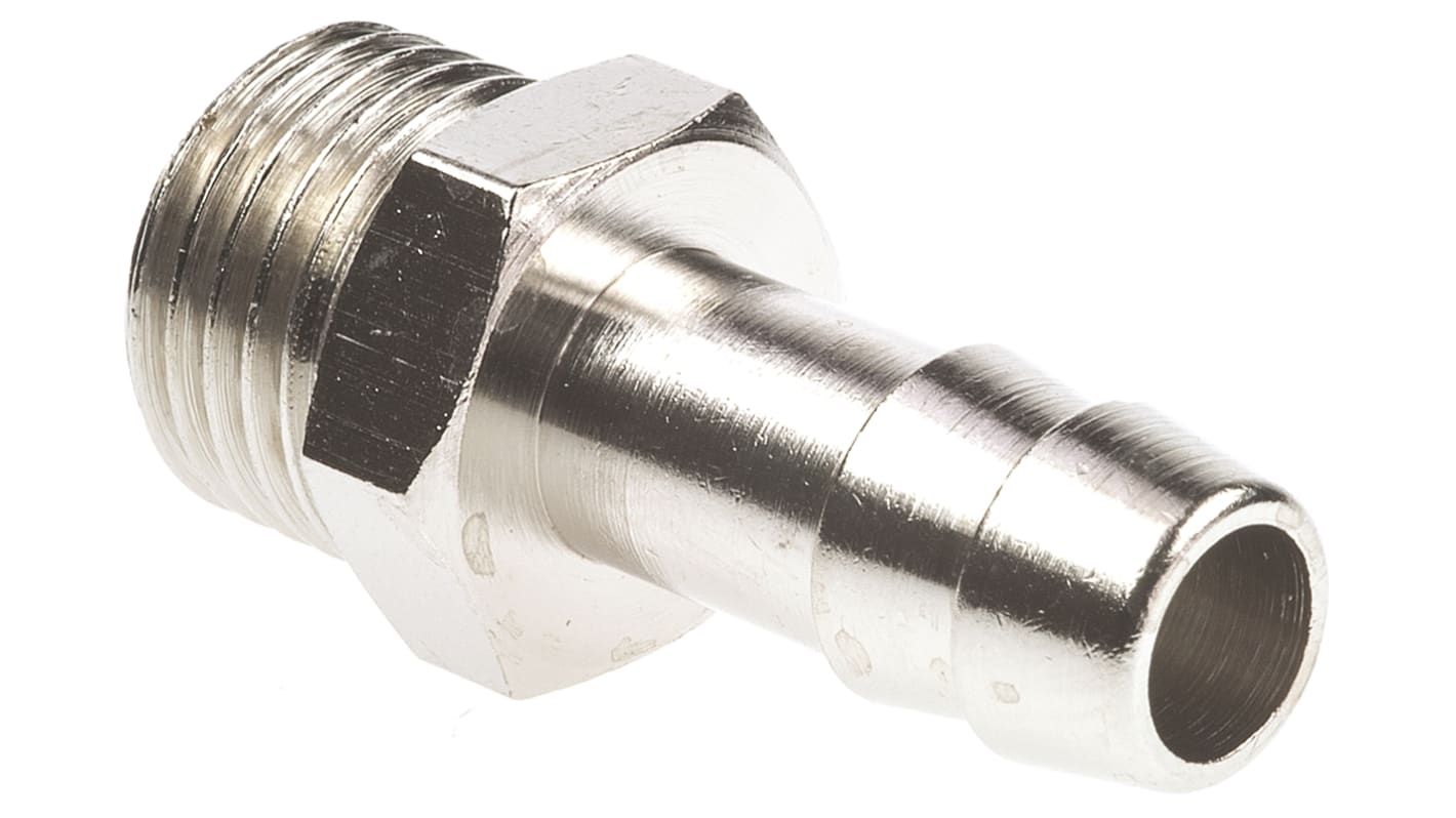 Legris LF3000 Series Straight Threaded Adaptor, G 1/4 Male to Push In 8 mm, Threaded-to-Tube Connection Style