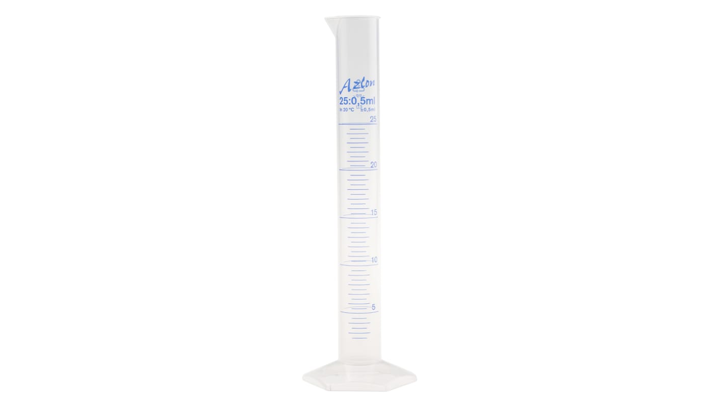 RS PRO PP Graduated Cylinder, 25ml