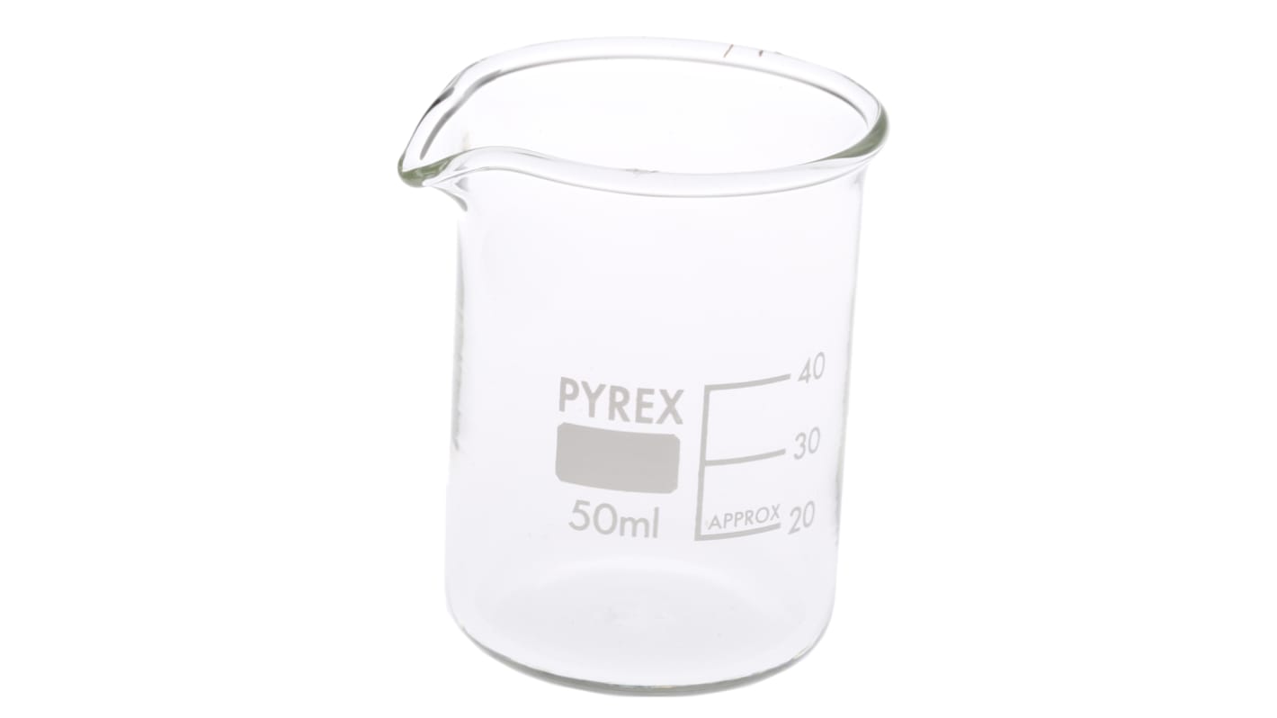 RS PRO Borosilicate Glass 50ml Beaker