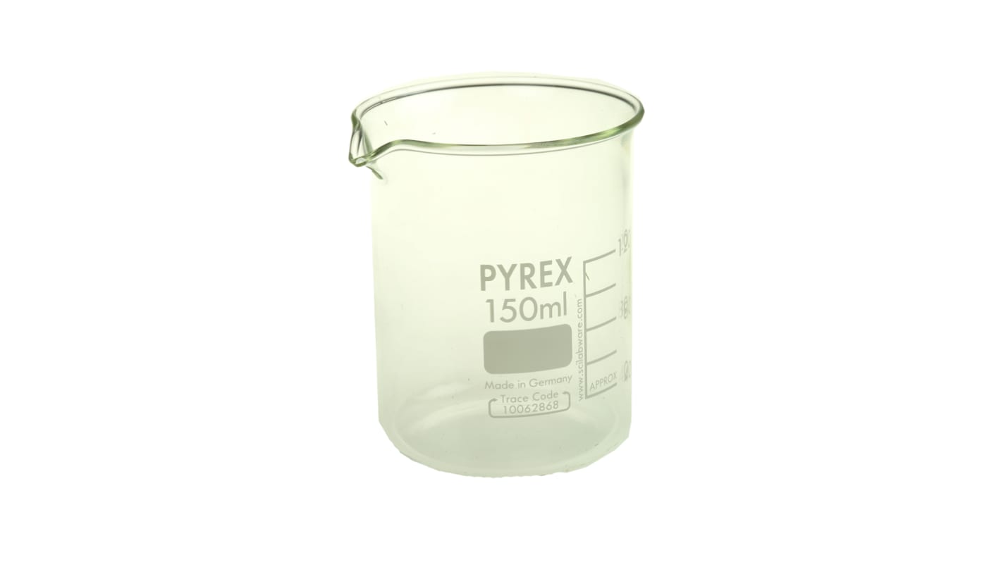 RS PRO Borosilicate Glass 150ml Beaker