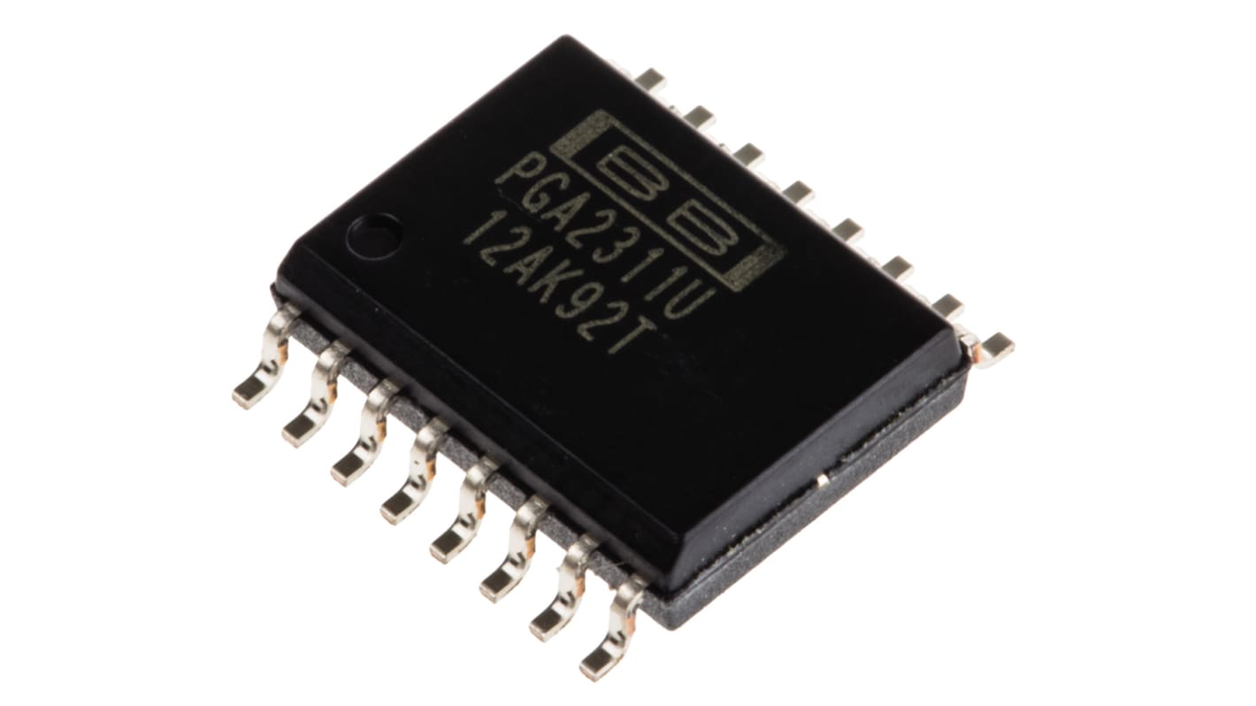 Texas Instruments, 2-ChannelAudio Volume Control, 16-Pin SOIC PGA2311U