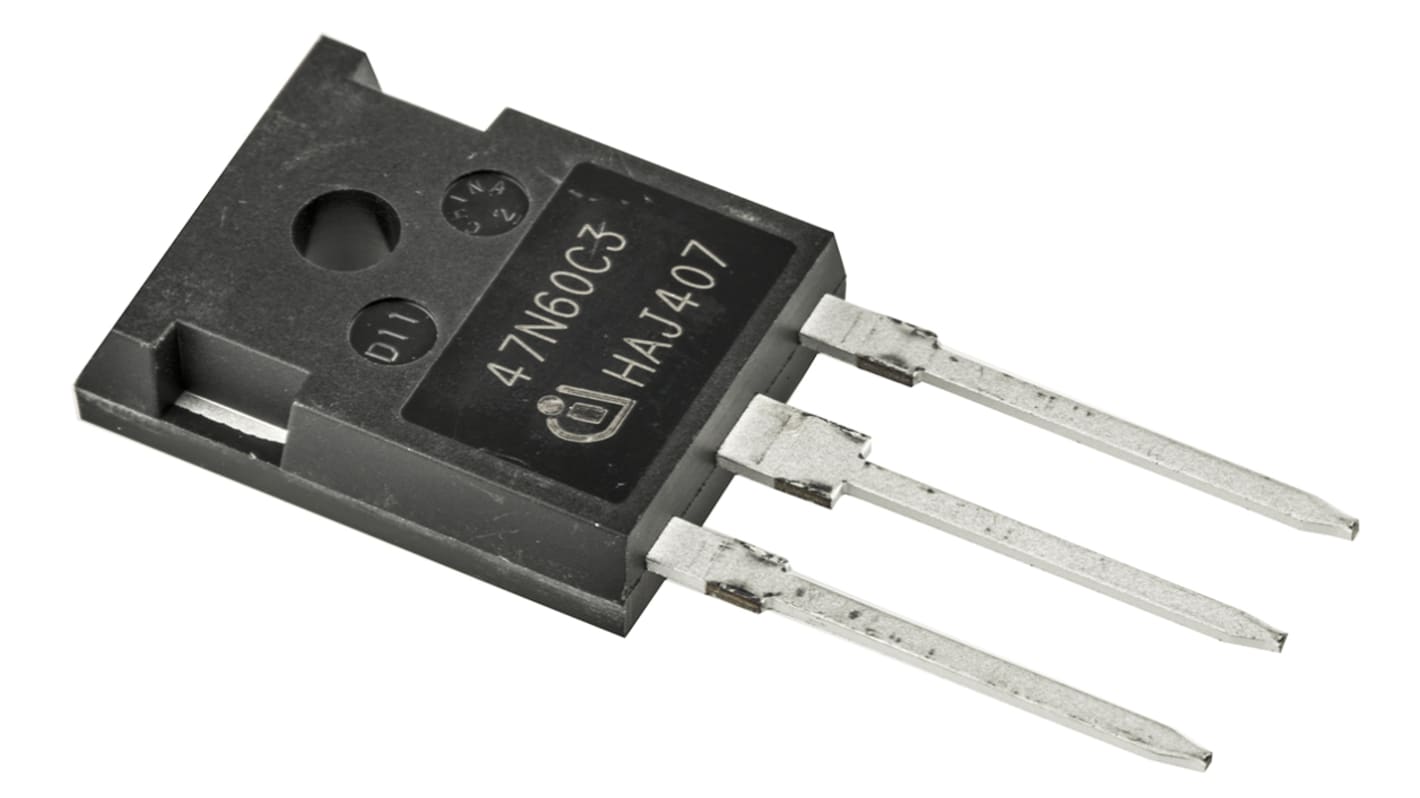 N-Channel MOSFET, 47 A, 650 V, 3-Pin TO-247 Infineon SPW47N60C3FKSA1