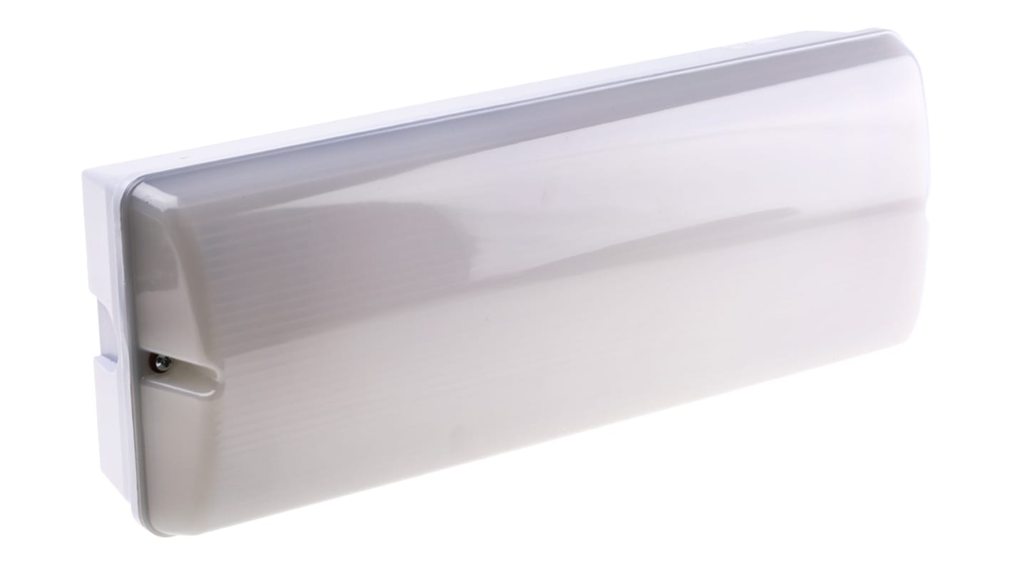 RS PRO Fluorescent Emergency Lighting, Bulkhead, 8 W, Maintained