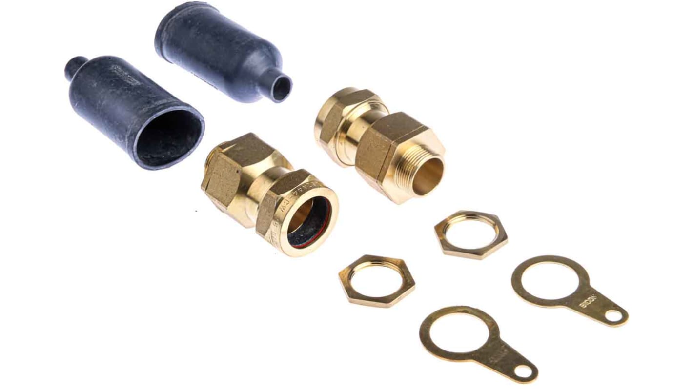 Prysmian LSF-CW Series Steel Cable Gland Kit, M25 Thread, 17mm min., 27.2mm max., IP66