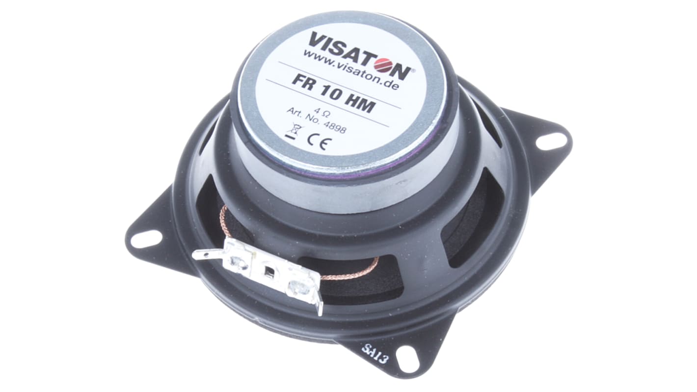Visaton 全频扬声器喇叭, 4Ω, 20W, Φ116.5mm, 13 cm (5 in) 和以下, 圆形, 95 Hz → 22 kHz