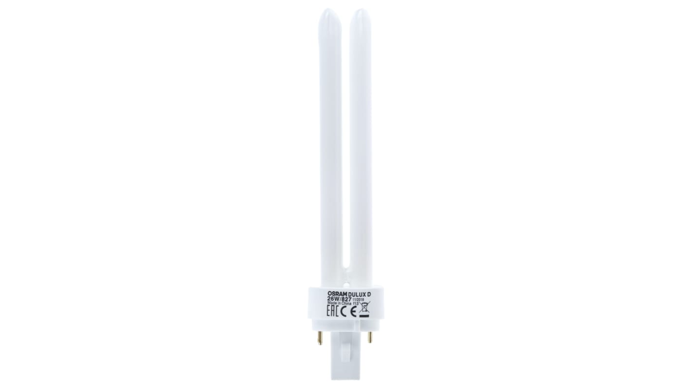 Osram DULUX 4-Rohr Energiesparlampe, 26 W L. 172 mm, Sockel G24d-3 2700K Ø 27mm