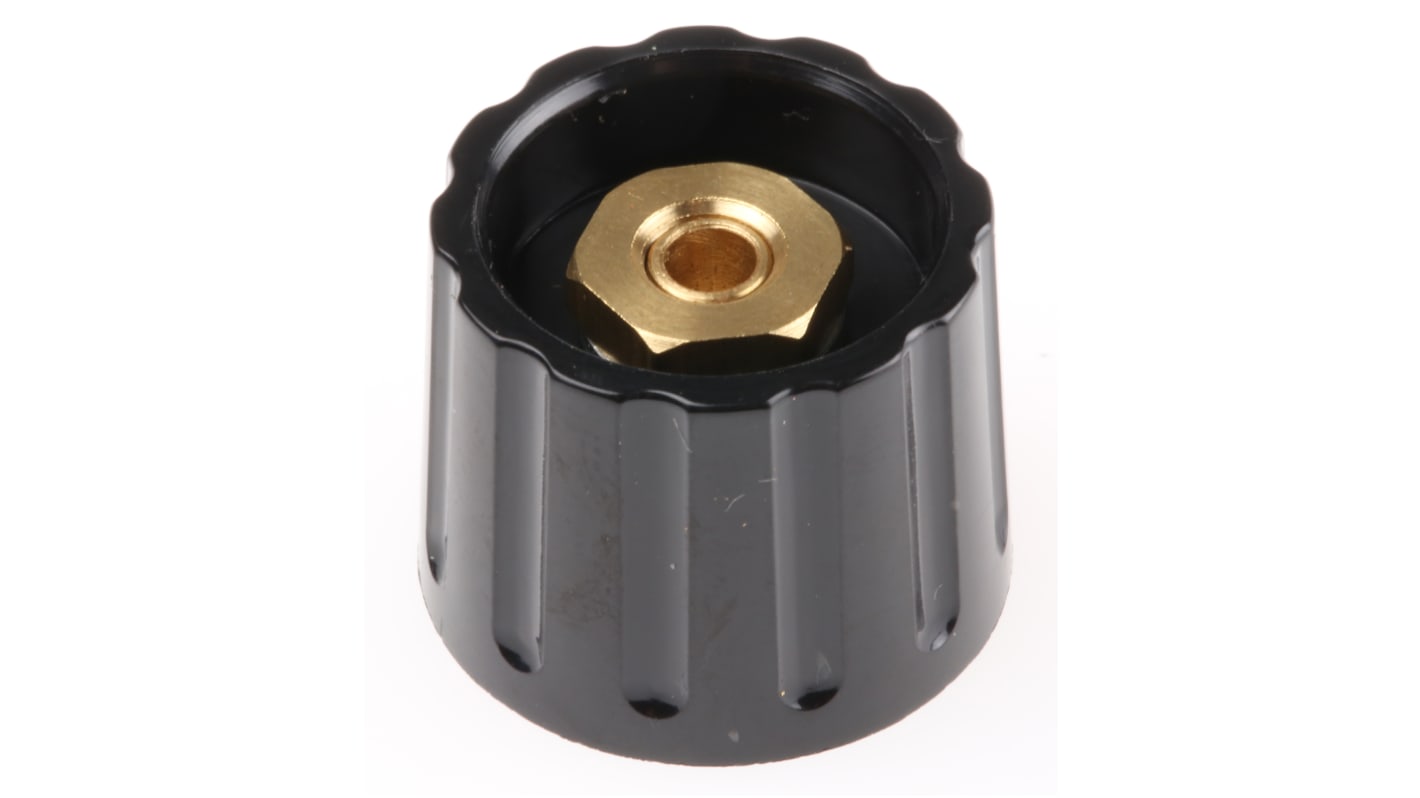 RS PRO ノブ, 6mm 直径:21.3mm, コレット