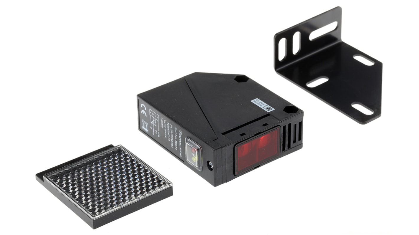 Rs-Online Sensore fotoelettrico Rettangolare Pepperl + Fuchs a retroriflessione rilevamento 20 m uscita PNP