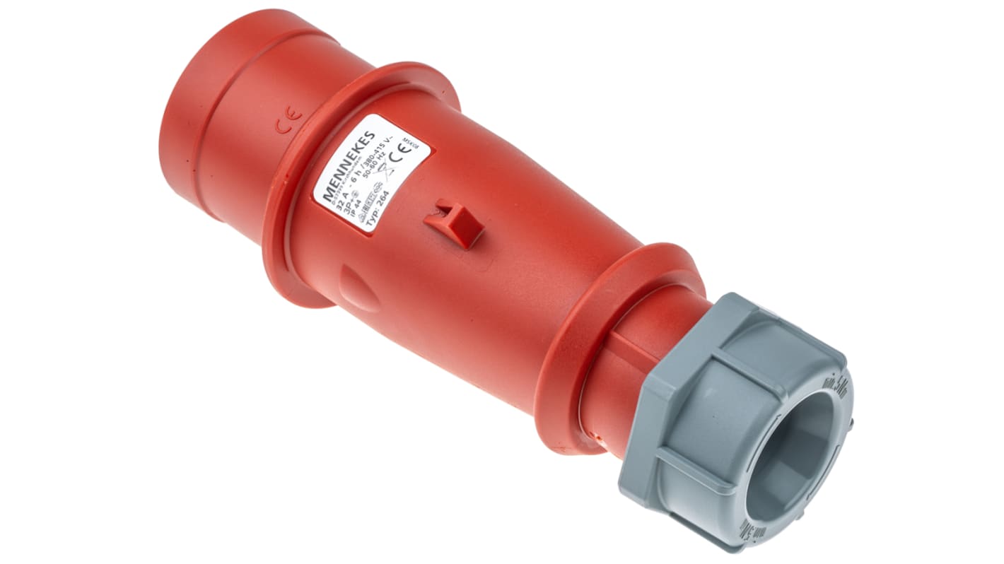 Connettore di alimentazione industriale MENNEKES AM-TOP Maschio, 4P, 32A, Montaggio su cavo