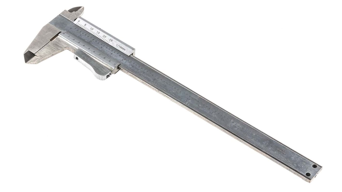 RS PRO 150mm, 6in Vernier Caliper Caliper 0.02 mm Resolution, Imperial, Metric