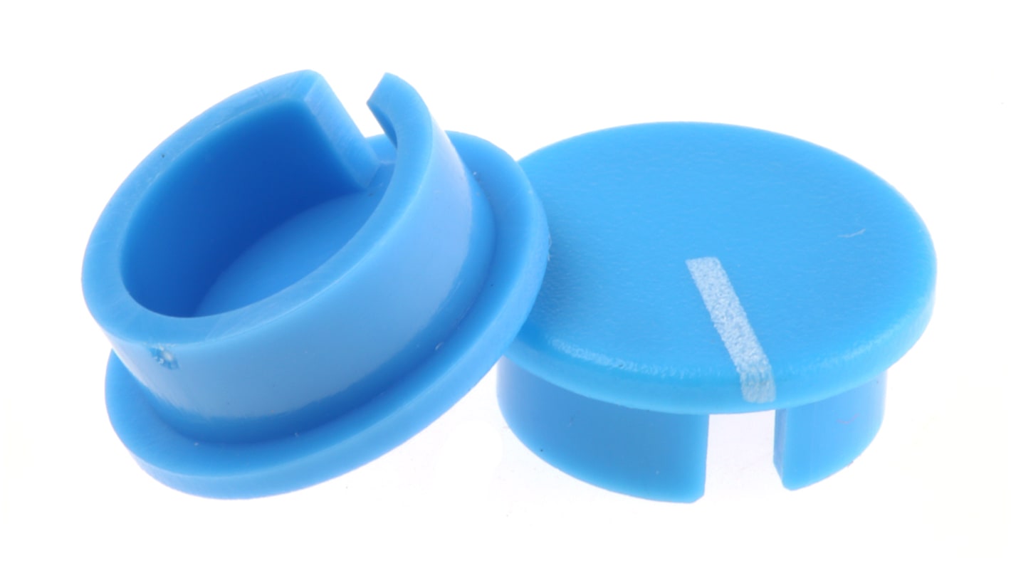 RS PRO プラスチック ポテンショメータ キャップ, 6.4mm 直径:19mm