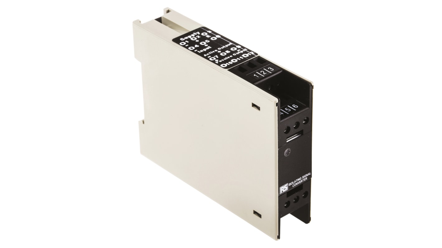 Acondicionador de señal RS PRO, alim. 24V dc, in. 0 → 10V dc, out. 0 → 10V dc, para carril DIN