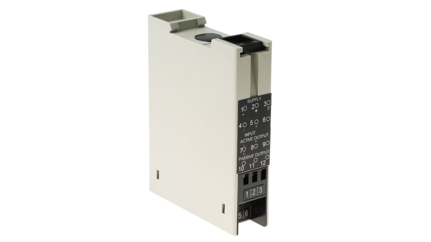 RS PRO 信号隔离器, 4 → 20mA电流输入, 0 → 10V 直流电压输出, 24V 直流, DIN导轨安装