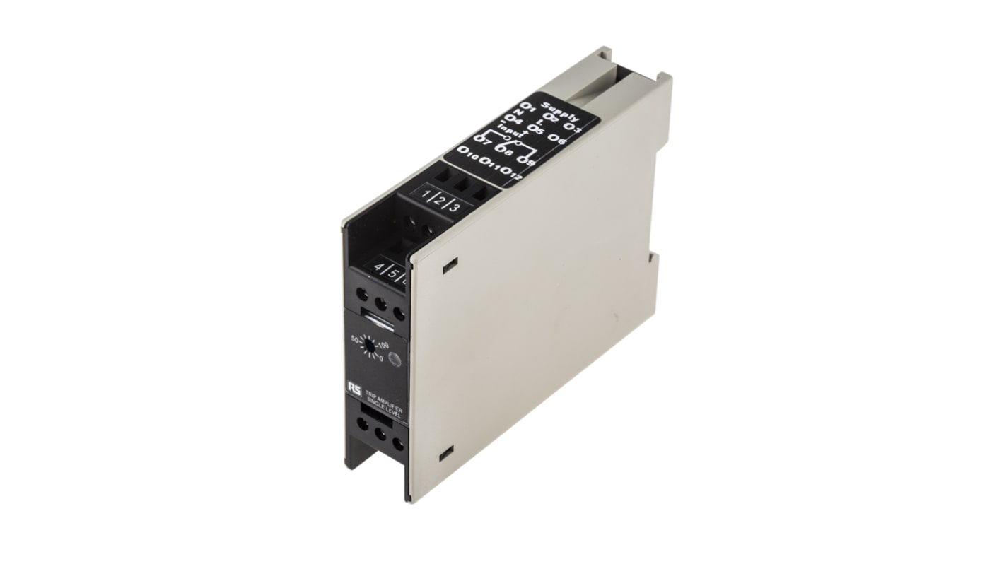 Acondicionador de señal RS PRO, alim. 230V ac, in. 0 → 10 mA, -250 → +250V dc, out. 2 A, 220 V dc, 250V ac