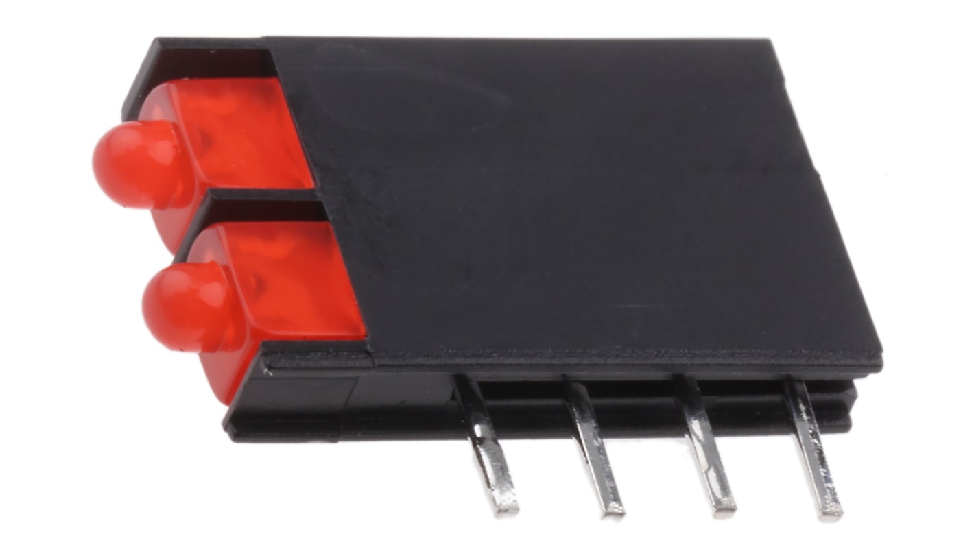 L-4060VH/2ID | キングブライト 基板用LED表示灯 赤 直角 70 ° 2 L-4060VH/2ID | キングブライト 基板用LED表示灯 赤 直角 70 ° 2