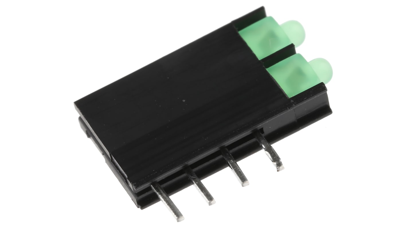 L-4060VH/2GD | キングブライト 基板用LED表示灯 緑 直角 70 ° 2
